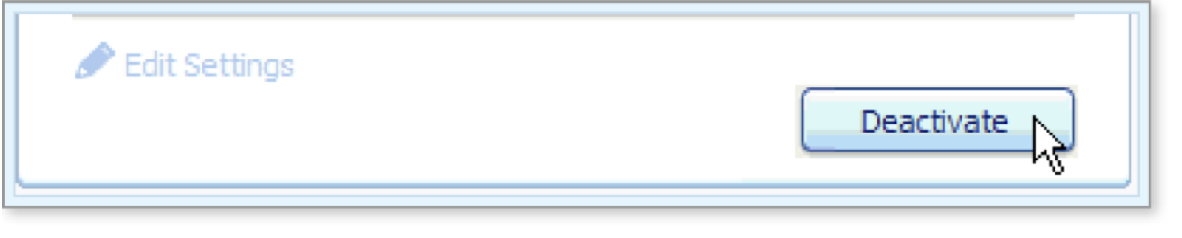 Click Deactivate to deactivate Parental Controls.