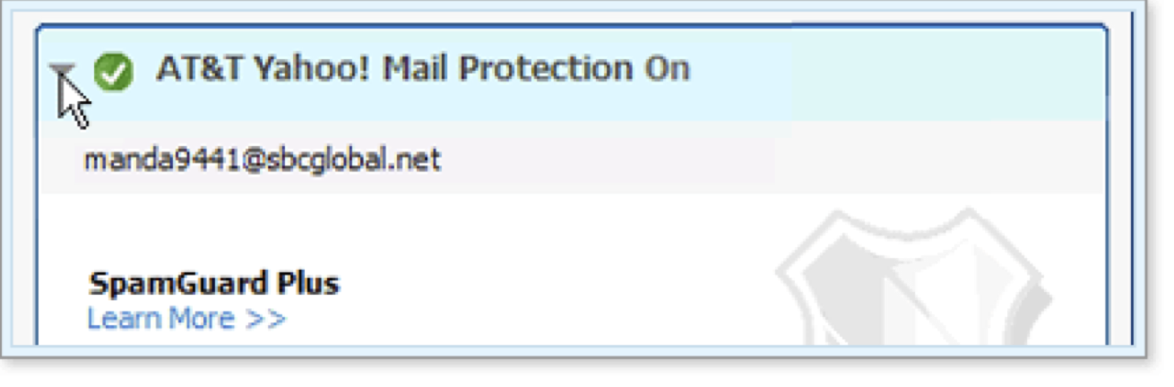 The Mail Protection display area expanded.